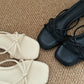 Emelia Strappy Comfy Sandals (Cream) *Slim feet only