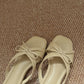 Daniella Cute Bow Comfy Sandals (Olive)