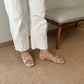 Daniella Cute Bow Comfy Sandals (Olive)
