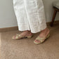Daniella Cute Bow Comfy Sandals (Olive)