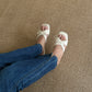 Daniella Cute Bow Comfy Sandals (Cream)