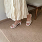 Aubree Bow Mesh Comfy Heels (Cream)