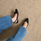 Vianna French Bow Heels (Black)