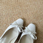 Vianna French Bow Heels (Cream White)