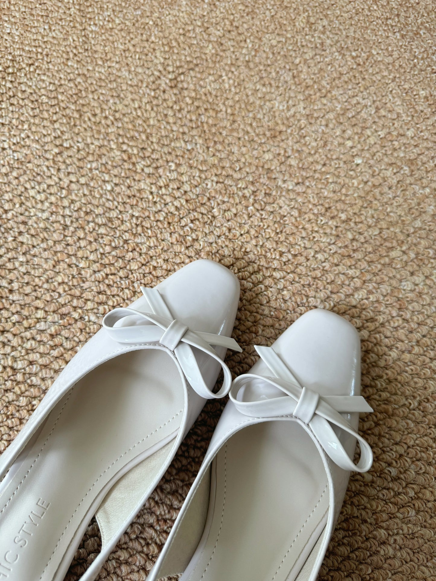 Vianna French Bow Heels (Cream White)