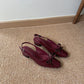 Vianna French Bow Heels (Maroon)