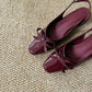 Vianna French Bow Heels (Maroon)