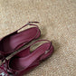 Vianna French Bow Heels (Maroon)