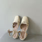 Briella Interlocking Sandals (Cream White)