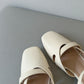Briella Interlocking Sandals (Cream White)