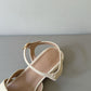 Briella Interlocking Sandals (Cream White)