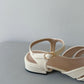 Briella Interlocking Sandals (Cream White)