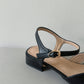 Briella Interlocking Sandals (Black)