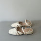 Briella Interlocking Sandals (Cream White)