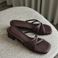 Della Strappy Block Heels (Espresso)