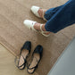 Briella Interlocking Sandals (Cream White)