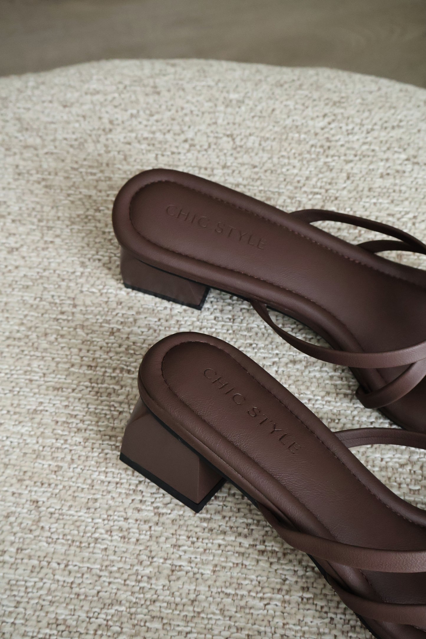 Della Strappy Block Heels (Espresso)