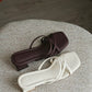 Della Strappy Block Heels (Espresso)
