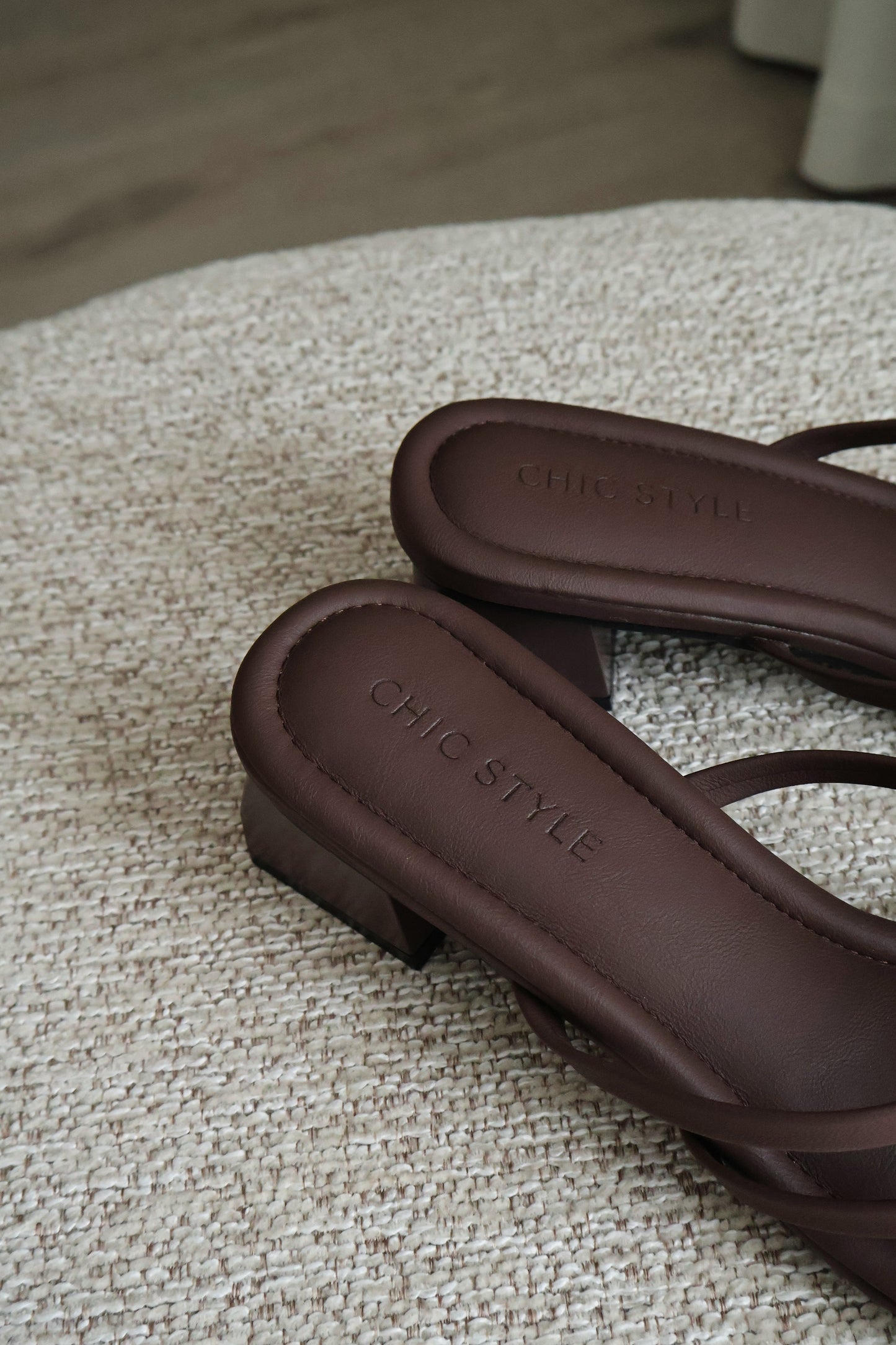Della Strappy Block Heels (Espresso)