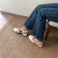 Briella Interlocking Sandals (Cream White)