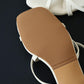 Della Strappy Block Heels (Cream White)