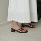 Della Strappy Block Heels (Espresso)