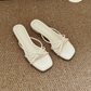 Emelia Strappy Comfy Sandals (Cream) *Slim feet only