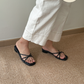 Emelia Strappy Comfy Sandals (Black) *Slim feet only