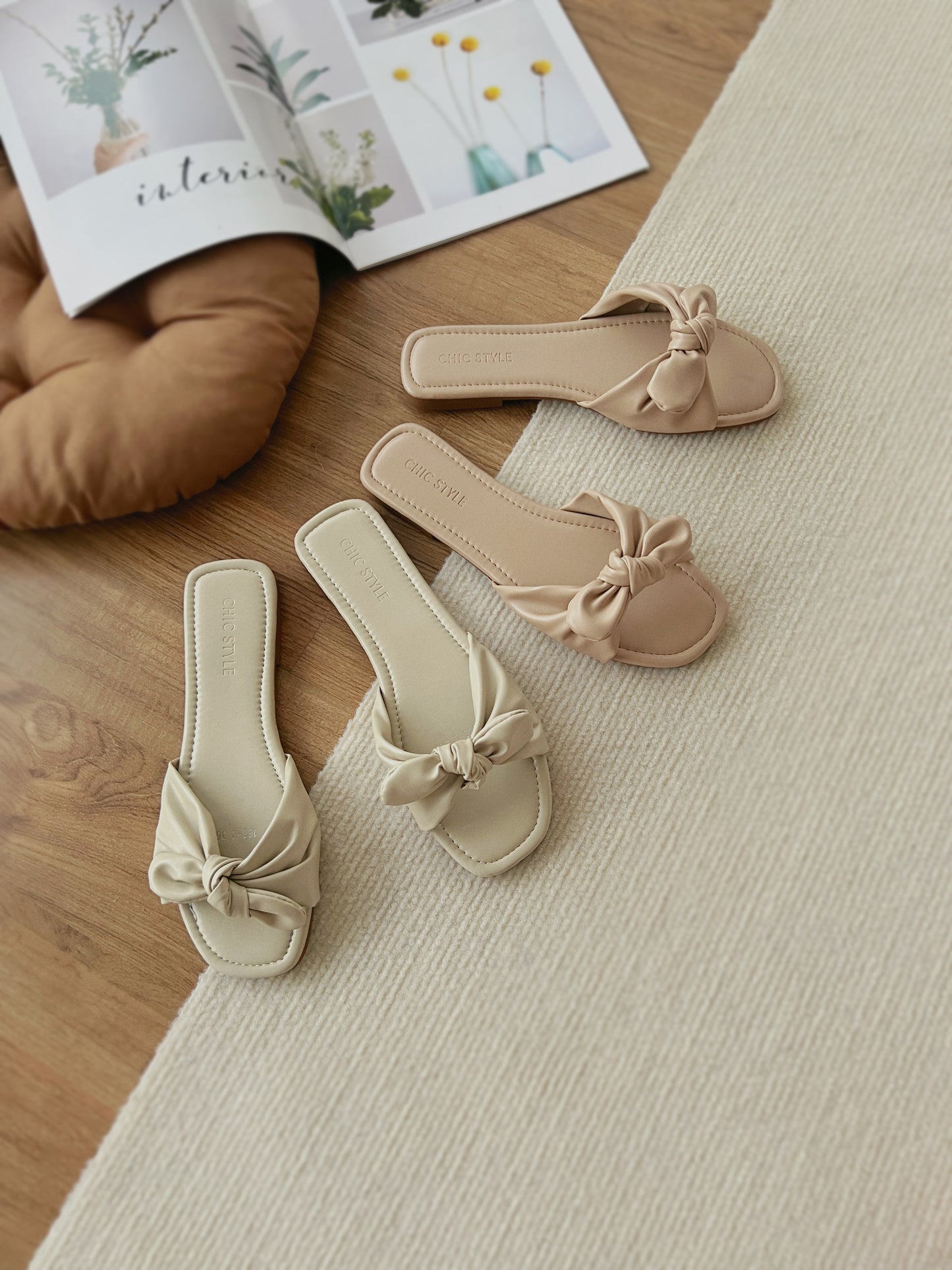 Gelyn Knotted Sliders (Nude)