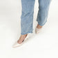 Ariana Patent Pointed Pump Heels (Chalk White)