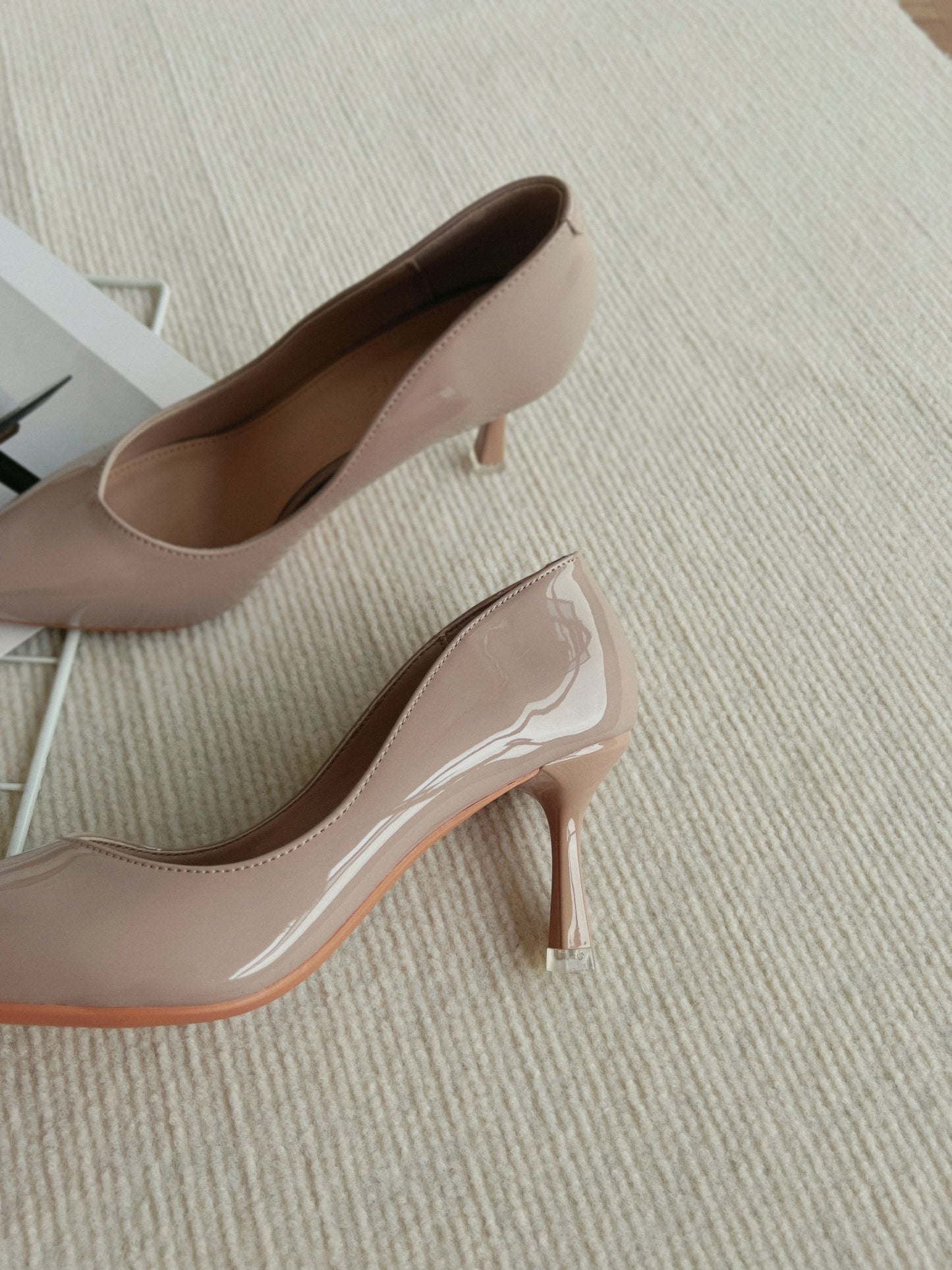 Ariana Patent Pointed Pump Heels (Purple Taupe / Size 35 39)